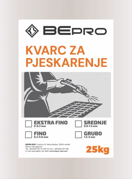 KVARC ZA PESKANJE